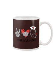 Peace love nursing gift for you Mug tile