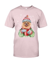 Pomeranian warm winter Premium Fit Mens Tee tile