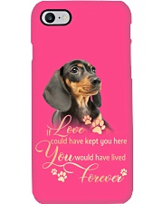 Dachshund if love could have kept Phone Case tile