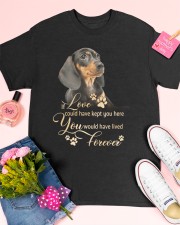 Dachshund if love could have kept Classic T-Shirt apparel-classic-tshirt-lifestyle-front-185