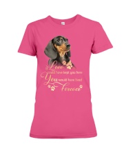 Dachshund if love could have kept Premium Fit Ladies Tee tile