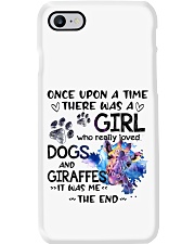 Giraffe and dog it was me the end giraffe lovers Phone Case tile