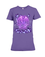 Dragon magical purple Premium Fit Ladies Tee tile