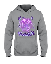 Dragon magical purple Hooded Sweatshirt tile