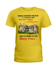 Chihuahuas Women Collect Many Paws Ladies T-Shirt tile