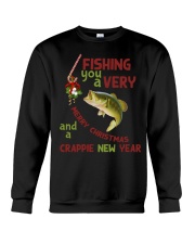 Fishing you a merry christmas Crewneck Sweatshirt front