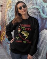 Fishing you a merry christmas Crewneck Sweatshirt lifestyle-unisex-sweatshirt-front-3