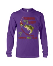 Fishing you a merry christmas Long Sleeve Tee tile