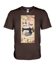 Sew Who loves to sew Gift for you V-Neck T-Shirt tile
