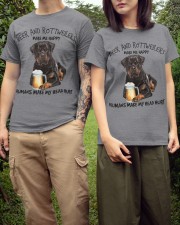 Rottweiler And Beer make me happy Gift for you Classic T-Shirt apparel-classic-tshirt-lifestyle-front-152