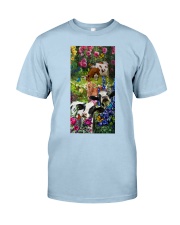 Cow roses cow lovers Classic T-Shirt tile