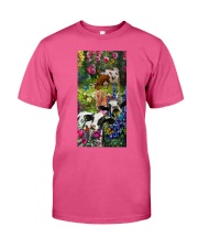 Cow roses cow lovers Premium Fit Mens Tee tile