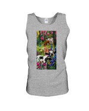 Cow roses cow lovers Unisex Tank tile