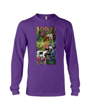Cow roses cow lovers Long Sleeve Tee tile