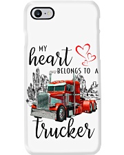 Trucker My heart belongs to Gift for you Phone Case tile