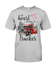 Trucker My heart belongs to Gift for you Classic T-Shirt front