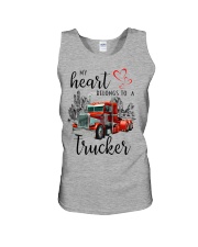 Trucker My heart belongs to Gift for you Unisex Tank tile