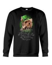 Yorkshire terrier may good luck be yorkie lovers Crewneck Sweatshirt front