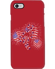 Flamingo flag fireworks flamingo lovers bird lover Phone Case tile