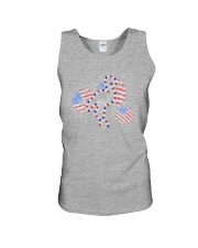 Flamingo flag fireworks flamingo lovers bird lover Unisex Tank tile