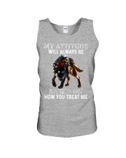 Wolf my attitude gift for wolves lover Unisex Tank tile