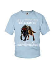 Wolf my attitude gift for wolves lover Youth T-Shirt tile