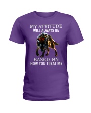 Wolf my attitude gift for wolves lover Ladies T-Shirt tile