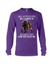 Wolf my attitude gift for wolves lover Long Sleeve Tee tile