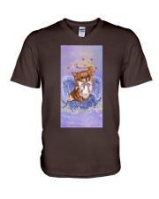 Chihuahua Little angel Gift for you V-Neck T-Shirt tile