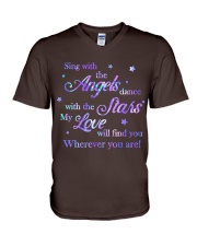 Family my love will find you V-Neck T-Shirt tile