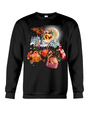 Flamingo gifts from Santa gift for flamingo lovers Crewneck Sweatshirt front