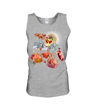 Flamingo gifts from Santa gift for flamingo lovers Unisex Tank tile
