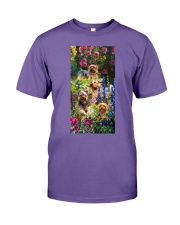 Yorkshire terrier roses yorkie lover dog mom Premium Fit Mens Tee tile