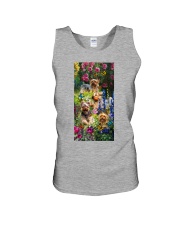 Yorkshire terrier roses yorkie lover dog mom Unisex Tank tile