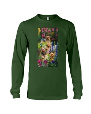 Yorkshire terrier roses yorkie lover dog mom Long Sleeve Tee tile