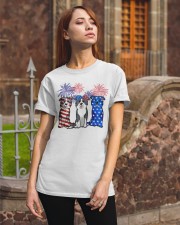 Border collie flag colors Classic T-Shirt apparel-classic-tshirt-lifestyle-06