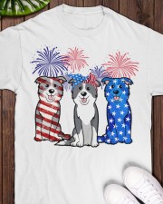 Border collie flag colors Classic T-Shirt apparel-classic-tshirt-lifestyle-front-160