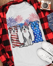 Border collie flag colors Classic T-Shirt apparel-classic-tshirt-lifestyle-front-163