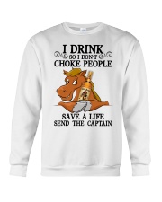 Horse dont choke people for horse lover cus2 Crewneck Sweatshirt front