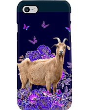 Goat flowers lavenders goat lovers Phone Case tile