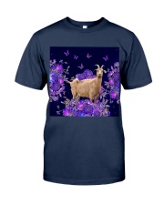 Goat flowers lavenders goat lovers Classic T-Shirt tile