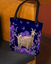 Goat flowers lavenders goat lovers All-over Tote aos-all-over-tote-lifestyle-front-02