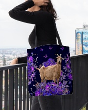 Goat flowers lavenders goat lovers All-over Tote aos-all-over-tote-lifestyle-front-05