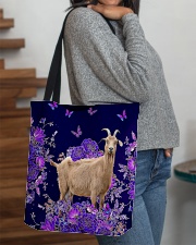 Goat flowers lavenders goat lovers All-over Tote aos-all-over-tote-lifestyle-front-09