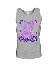 Elephant magical purple elephant lovers Unisex Tank tile