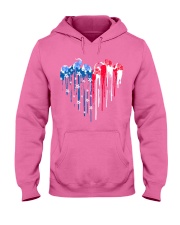 Elephant freedom colors elephant lovers Hooded Sweatshirt tile