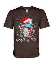 Cat christmas this year gift for cat lover V-Neck T-Shirt tile