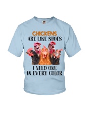 Chicken like shoes chicken lover Youth T-Shirt tile