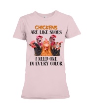 Chicken like shoes chicken lover Premium Fit Ladies Tee tile