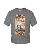 Quilting Who loves to quilt Gift for you Youth T-Shirt tile